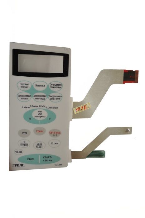 Клавиатура к микроволновой печи Samsung СE2738NR  DE34-00193D