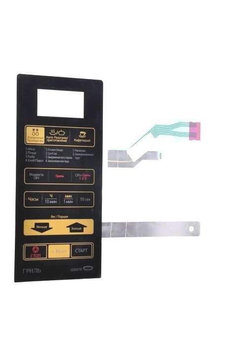 Клавиатура белая к микроволновой печи Samsung  GE83DTR  DE34-00356C