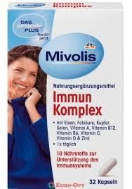 Витаминный комплекс Mivolis в капсулах 32 шт. Германия DM Immun Complexe DM-057