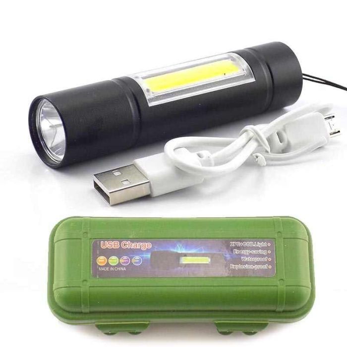 Фонарь светодиодный аккумуляторный с кейсом BL-510  USB