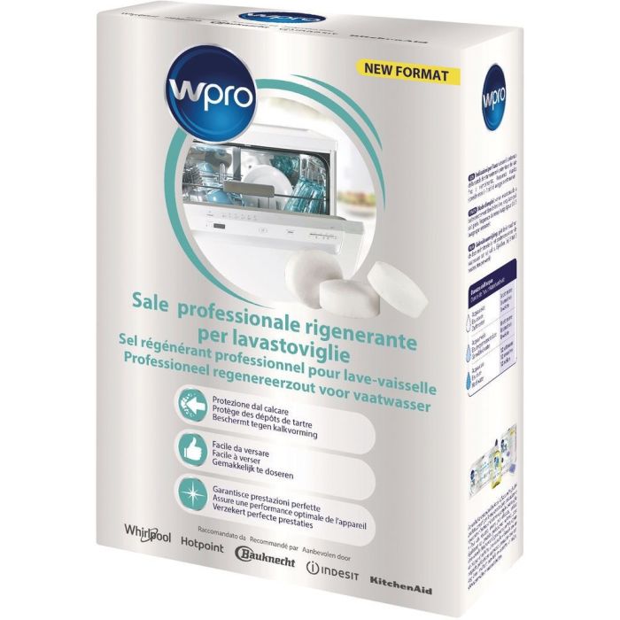 Сіль регенеруюча в таблетках для посудомийної машини (1,8кг) Whirlpool оригінальна 484010678188