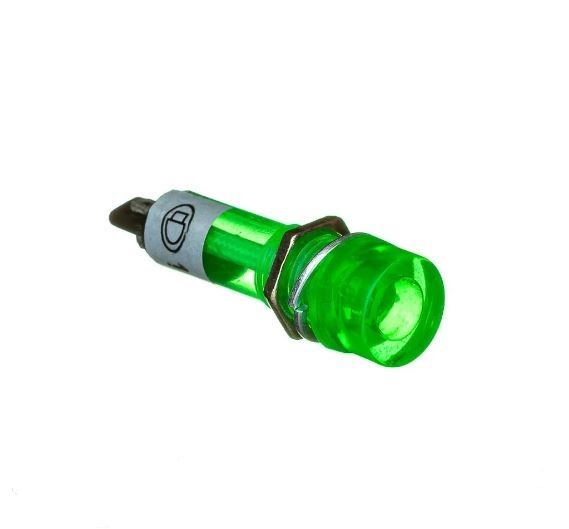 Светодиодный индикатор XD10-3 зеленый  d=10mm 12v Daier 1019005