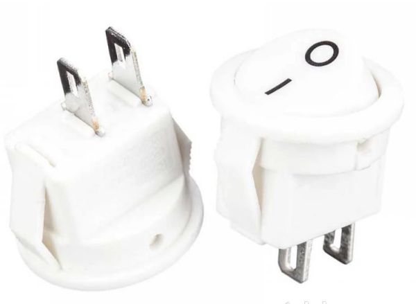 Переключатель KCD1-101-5 ON-OFF (2pin) Белый  Daier 1015622