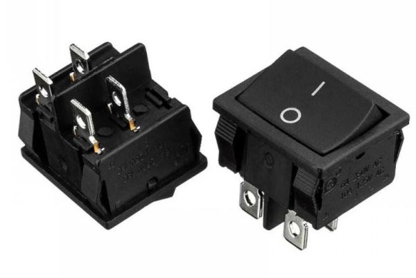 Переключатель KCD1-201-6 ON-OFF (6pin) 20А черный Daier 1015675 