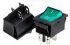 Переключатель KCD2-201/N ON-OFF 16А (4pin), 250V, зеленый 27.8х21.8мм Daier 1015690