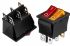 Переключатель KCD2-2101N ON-OFF, (6pin) 20А красный + желтый 27.8х21.8мм Daier 1015717