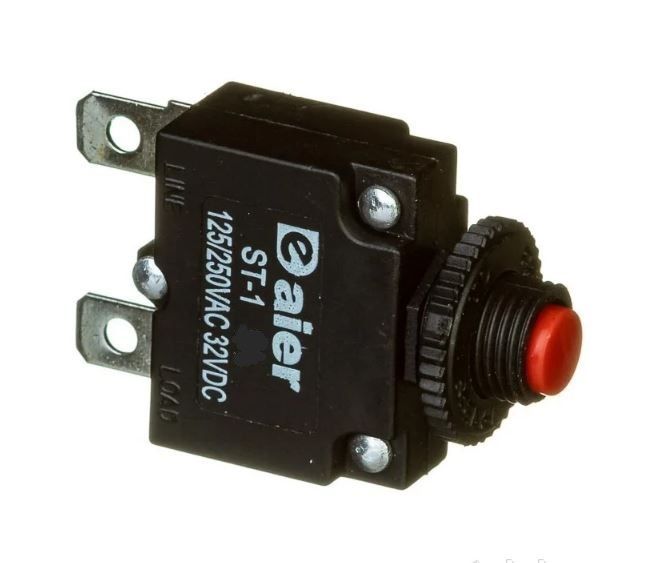 Автоматическое защитное устройство ST-1 (90°) 6А, 250V  11мм Daier 1013194
