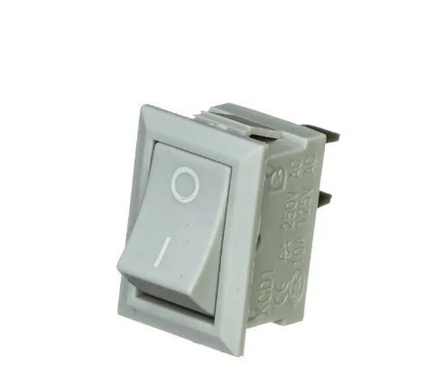 Переключатель KCD1-101 ON-OFF 6А 250В 2pin  серый Daier 1015595