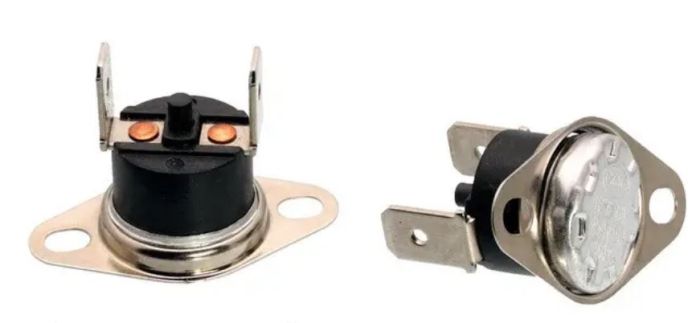 Термореле KSD301-110, 250V, 10A, (110°C) з кнопкою Daier 1011504