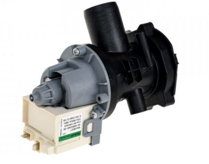 Насос зливний для пральної машини Ariston M327 25W контакти роздільні ззаду на 3 самор. C00507308