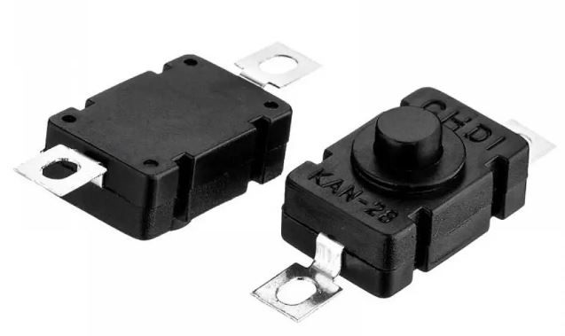 Кнопка нажимная PBS-02А 1А 250В Daier 1014185