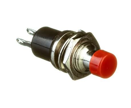 Кнопка нажимная без фиксации PBS-105 OFF-(ON)  0.5А 220В красная Daier 1018156