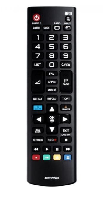 Пульт  дистанционного управления телевизора LG оригинальный AKB73715601