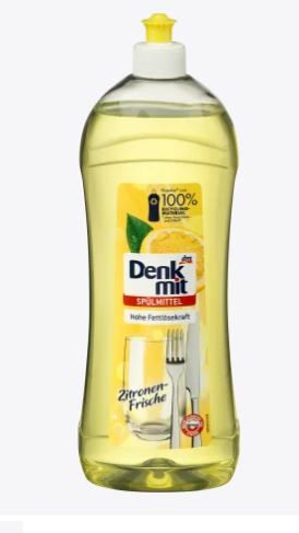 Засіб для миття посуду Denkmit Spulmittel Zitronen-Frische1000мл. Німеччина 4066447232011