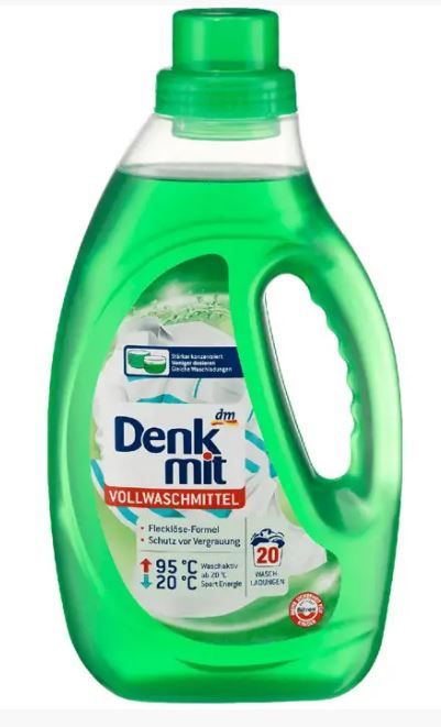 Гель гиппоаллергенный для белого и светлого белья Denkmit Vollwaschmittel  1,1 л.(Германия)