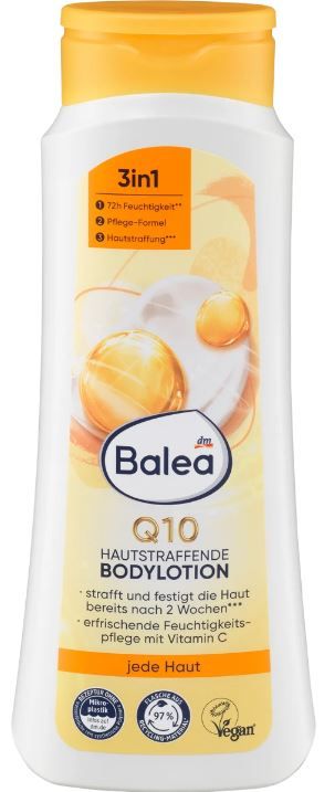 Лосьон для тела для упругости кожи Balea Bodylotion Q10 400мл Германия 4066447366082