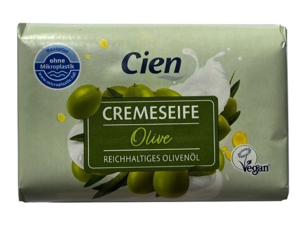 Крем-мыло Cien Cremeseife Olive Natural Oils оливковое масло и екстракт пальмового дерева 150гр. 4056489997603