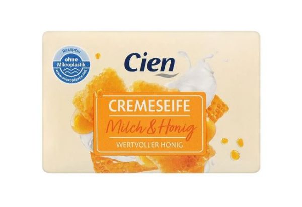 Крем-мыло Cien Creme Seife Milch & Honig с молоком и медом 150гр. Германия 4056489366478