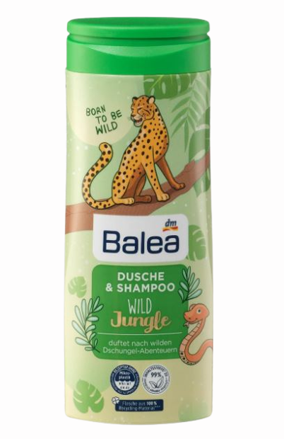 Шампунь- гель для душу для дітей Balea Wild Jungle 300 мл 4066447101713
