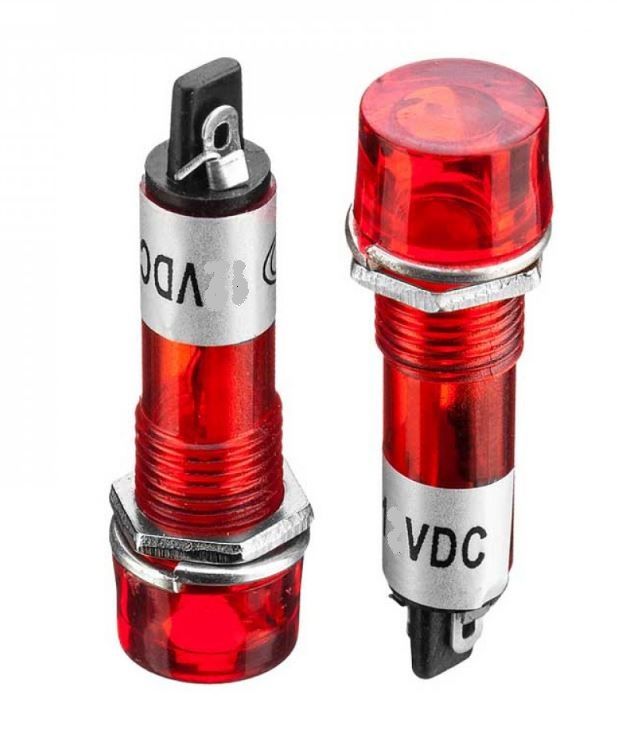 Светодиодный индикатор XD10-3 220V красный d=10мм Daier 1013214