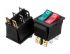 Перемикач KCD2-2101N, ON-OFF, (6 pin) 20А червоний+зелений 27.8х21.8мм Daier&nbsp;1015714