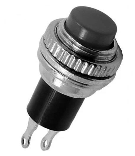 Кнопка нажимная без фиксации DS-314 OFF-(ON) черный 0,5А Daier 1014165