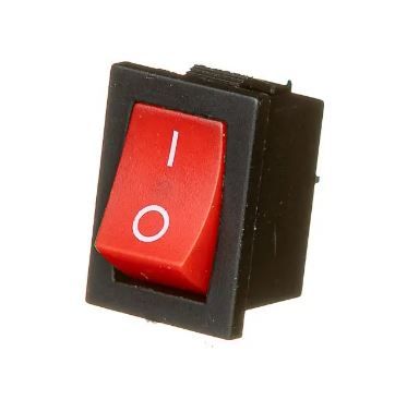 Переключатель KCD1-101 ON-OFF 6А (2pin) красный Daier 1018160
