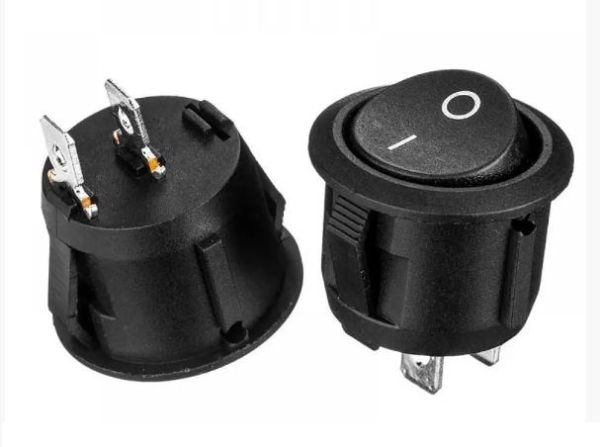 Переключатель KCD1-101-5 ON-OFF (2pin) черный 250В 6А Daier 1015619