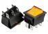 Переключатель KCD2-202/N OFF-(ON) (6 pin) желтый 250В 16А Daier 1015705