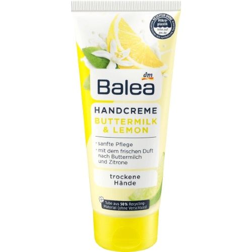 Крем для ухода за сухой кожей рук Balea Buttermilk & Lemon 100 мл Германия 4058172737831