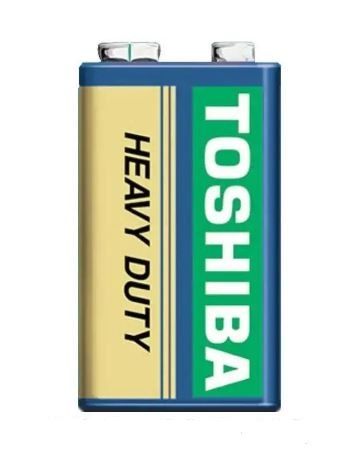 Батарейка крона Toshiba 9V cолевая 6F22 HEAVY DUTY 1206