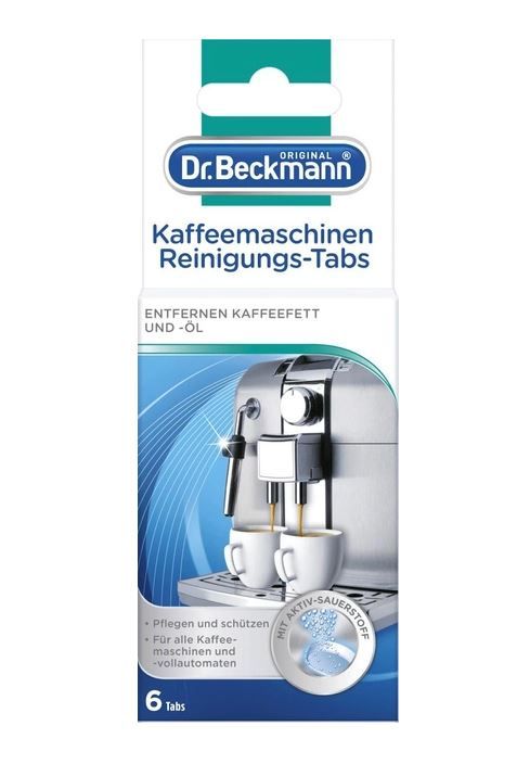 Средство от кофейных масел кофемашины 6 таб. Dr. Beckmann Kaffeemaschinen Reinigungs-Tabs 4008455028712