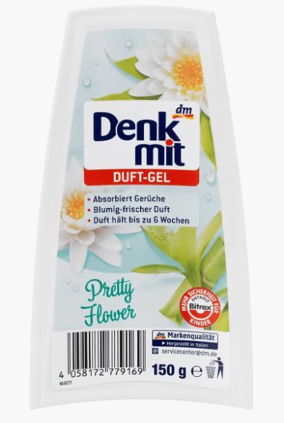 Освежитель воздуха гелевый Denkmit Duft-Gel Pretty Flower 150гр.  4058172779169