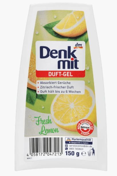 Освіжувач гелевий повітря Denkmit Duft-Gel Fresh Lemon 150гр. 4058172047213