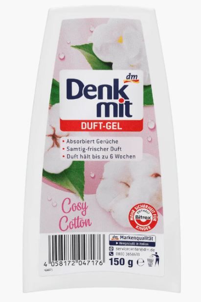 Освежитель воздуха гелевый Denkmit Duft-Gel Cosy Cotton 150гр. 4058172047176