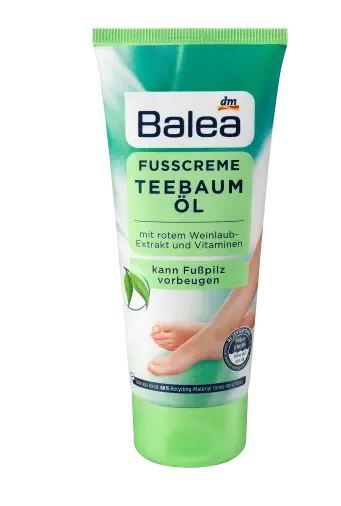 Крем для ухода за кожей ног Balea Fusscreme Teebaumol 100мл Германия 4066447108699