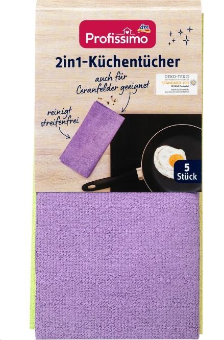 Полотенца кухонные Profissimo 2 in1-Kuchentucher 5шт. 4066447123623