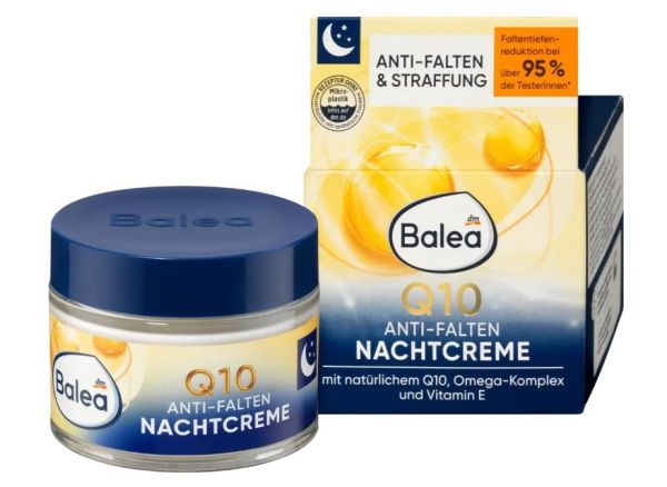 Крем ночной против морщин Balea Q10 Anti-Falten Nachtcreme 4066447233841