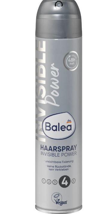 Лак для волос Balea Invisible Power-4 300мл 4058172619014