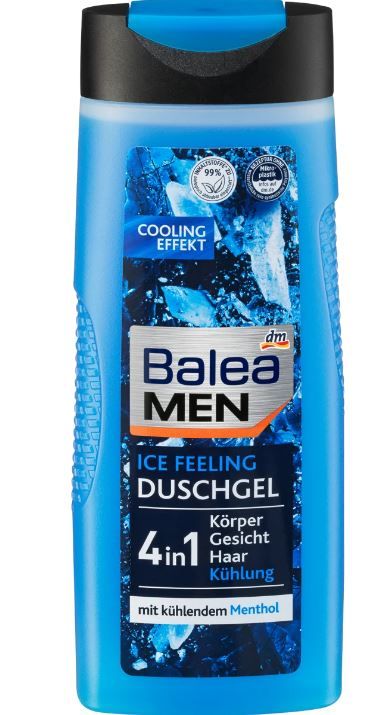 Гель для душа Balea Ice Feeling Duschgel Men 4 в 1 300мл Германия 4066447054637