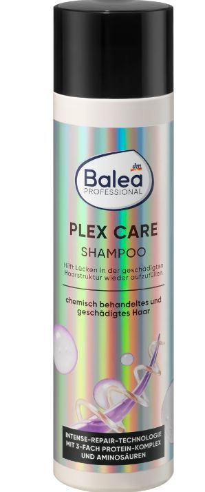 Шампунь Balea Professional Plex Care с тройным протеиновым комплексом и аминокислотами 250мл 4066447365849