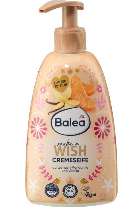 Жидкое крем-мыло для рук в дозаторе Balea Make Wish 500мл 4066447477177
