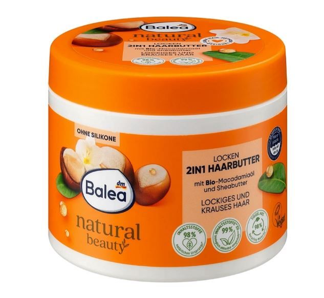 Засіб для кучерявого волосся Balea Natural Curls Macadamia Oil Shea Butter 300мл 4066447410860