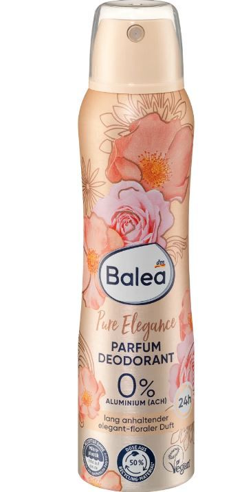 Дезодорант для женщин аэрозоль Balea Pure Elegance 150мл Германия 4066447375923