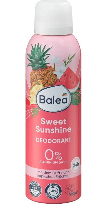 Дезодорант для жінок Balea Sweet Sunshine тропічні аерозоль фрукти 200мл 4066447410563