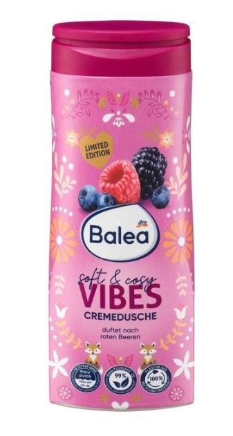 Гель для душа Balea Cremedusche soft and cozy Vibes 300мл. Германия 4066447471137