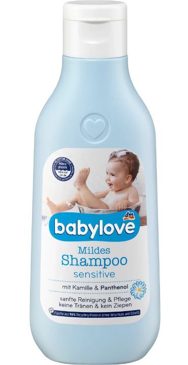 Шампунь для волосся дитячий Babylove Shampoo mild Sensitive 250мл. Німеччина 4066447256703