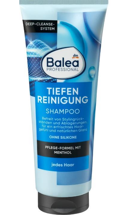 Шампунь против депигментации волос Balea Professional Shampoo Tiefen Reinigung 250мл. Германия 4066447240849