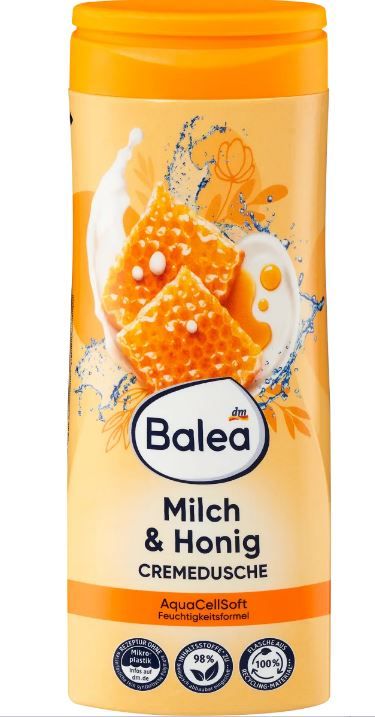 Гель для душа для чувствительной кожи Balea Milch & Honig 300мл. Германия 4066447234633