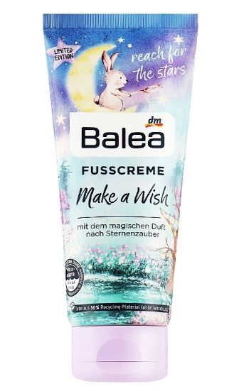 Крем для ног питательный Balea Make a Wish 100мл Германия 4066447190472
